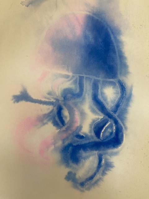 Splash art of  a blue jellyfish