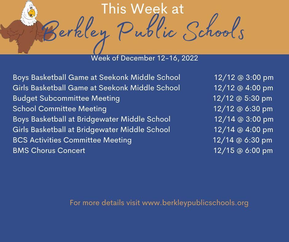 This week at Berkley Public Schools