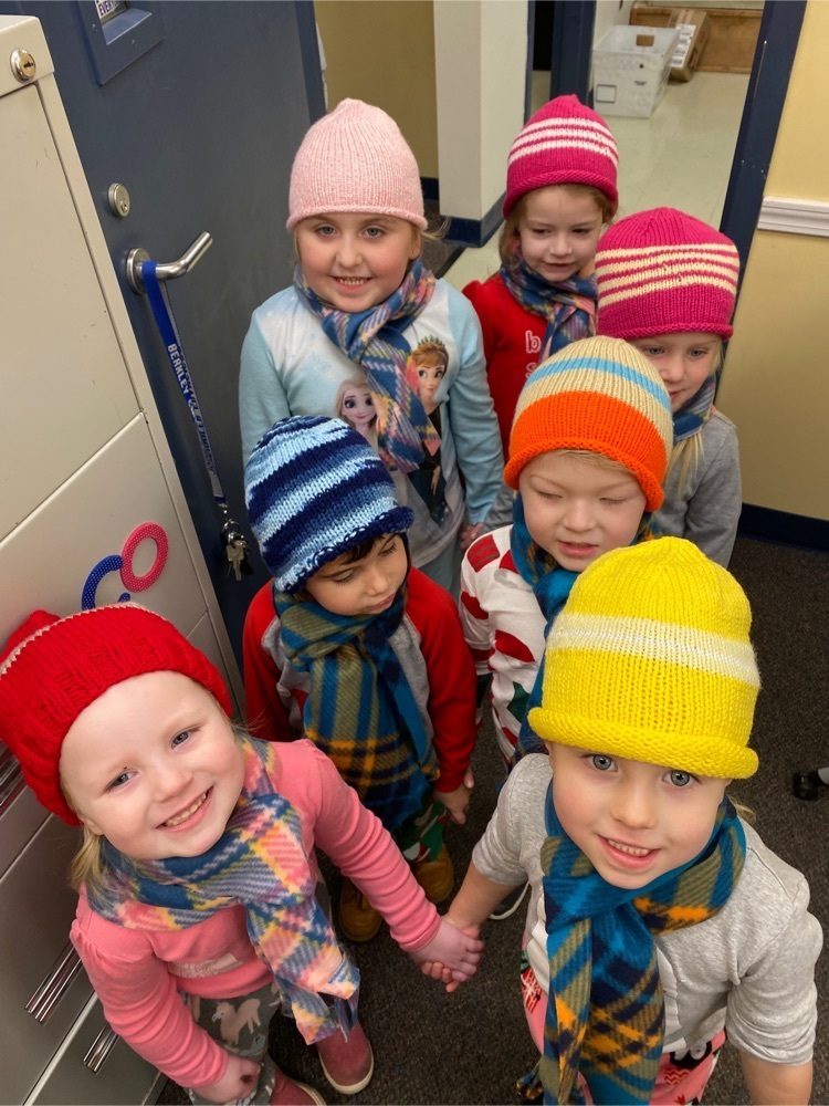 knit hats and gloves