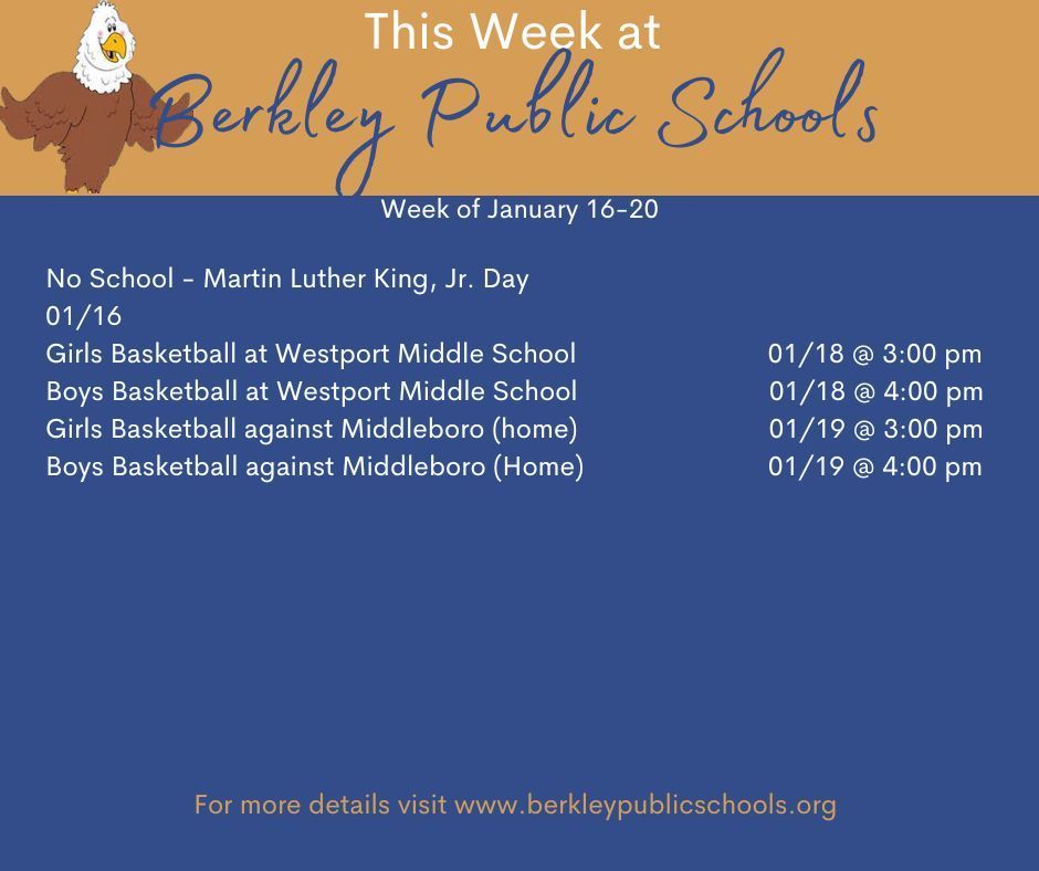 This Week ay Berkley Public Schools
