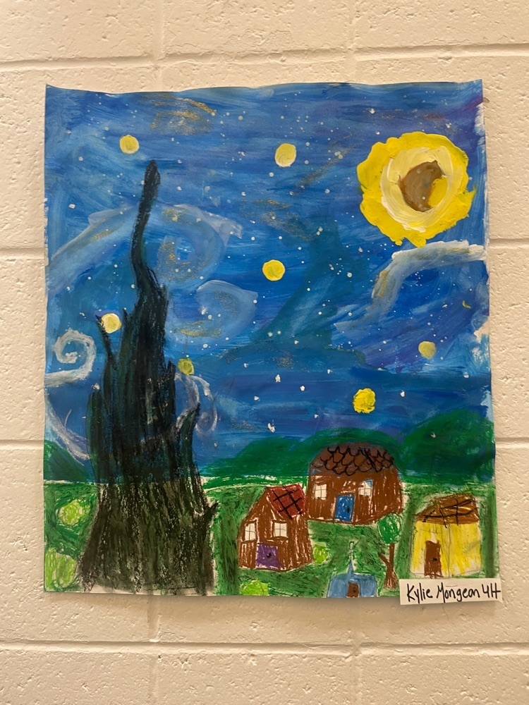 grade 4 Van Gogh inspired 