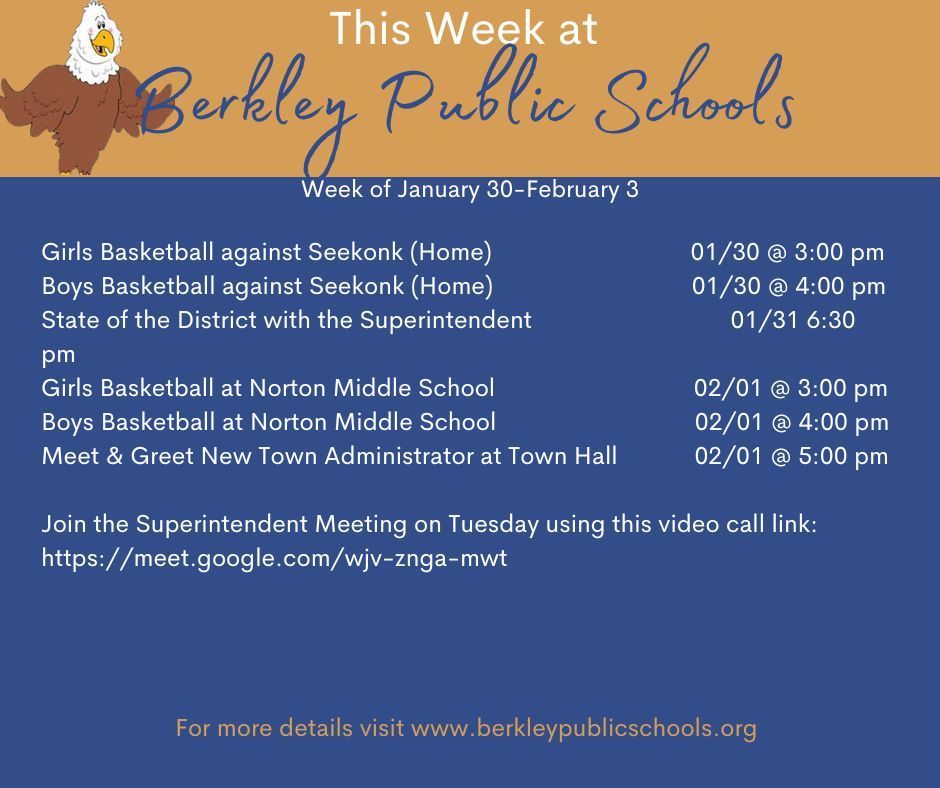 This Week at Berkley Public Schools