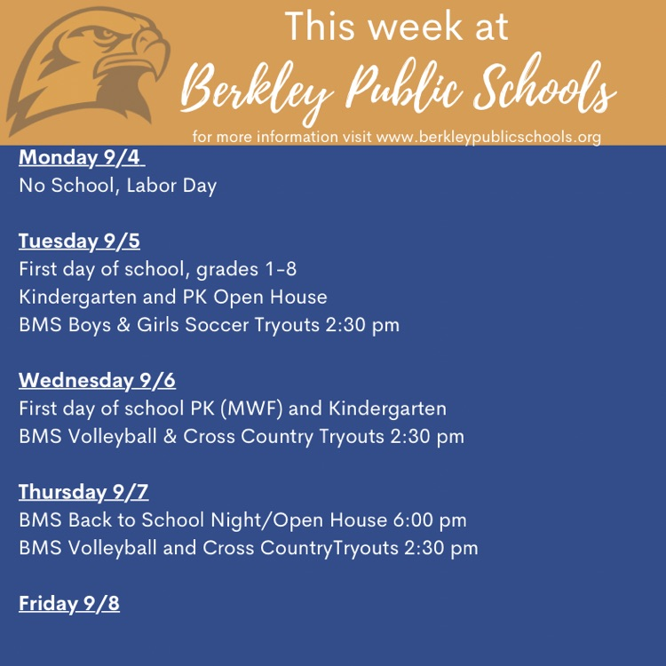 this week at berkley public schools